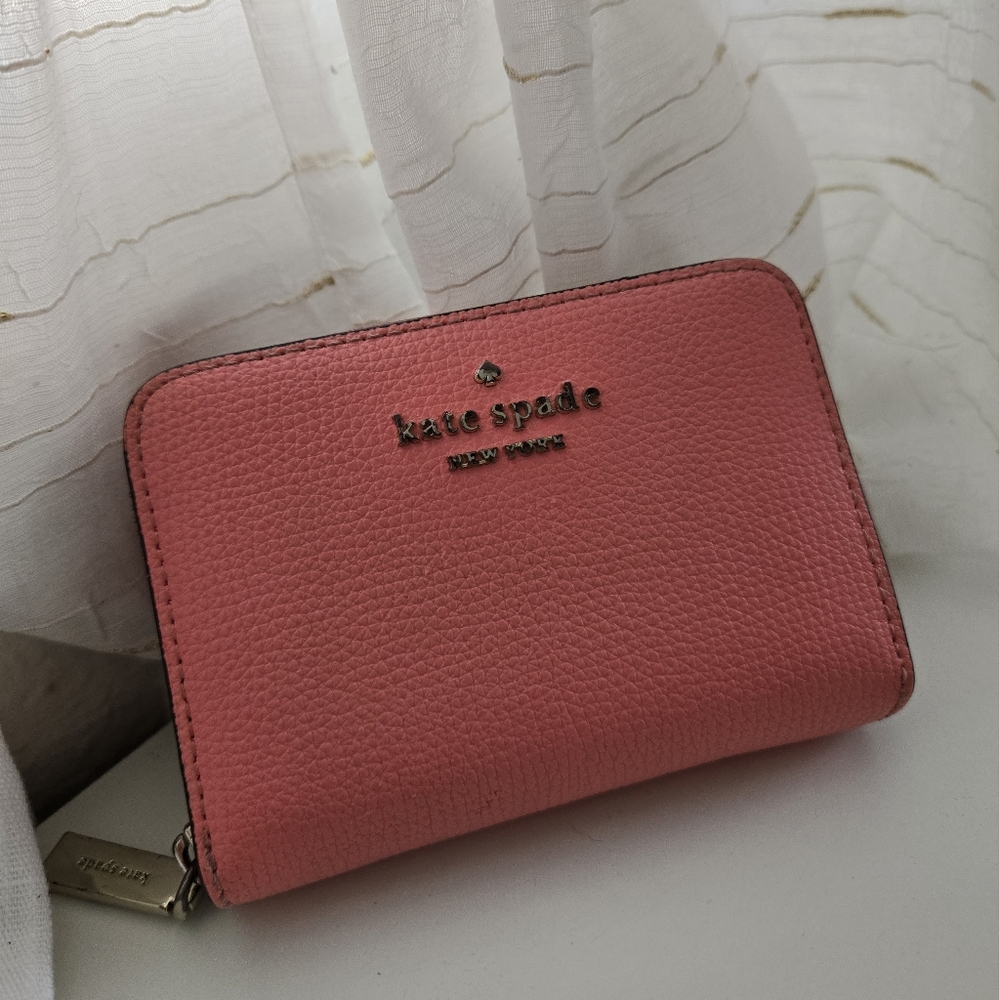 Kate Spade Leather Pink Wallet Poppy - Picture 4 of 8